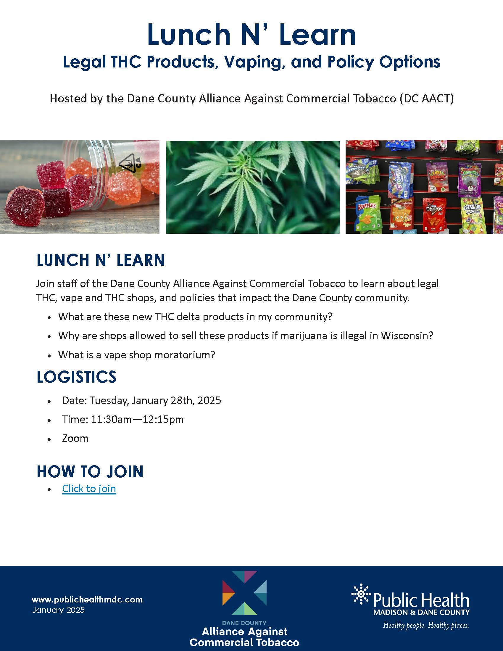 Legal THC Products, Vaping, and Policy Options - Stoughton Health Legal THC Products, Vaping, and Policy Options - Stoughton Health